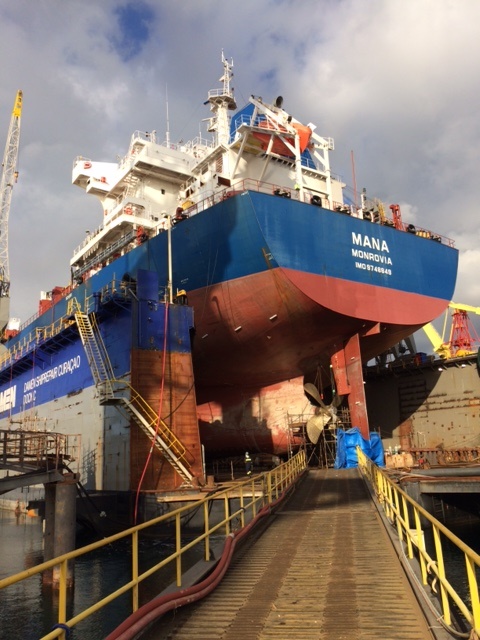 M/V Mana, PONTOS MARINE, 650 tons of steel renewal